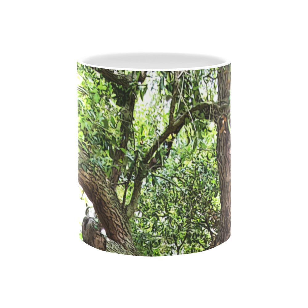 Oak Tree In The Park 7659 Stinson Park Jacksonville Florida White Mug(11OZ)
