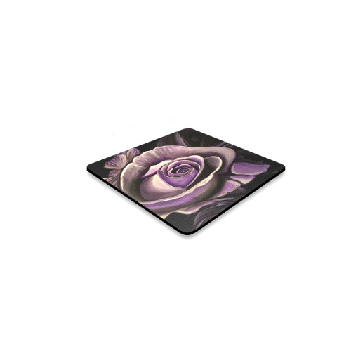 Purple Rose Square Coaster