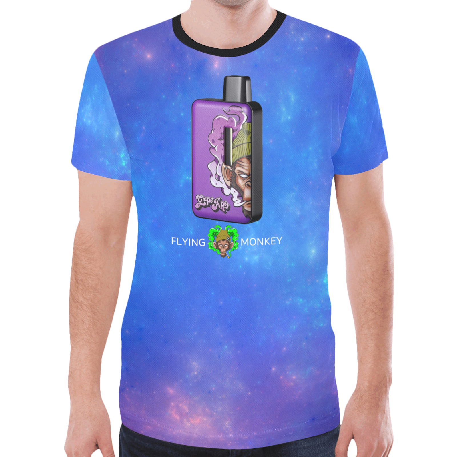 Purple Monkey New All Over Print T-shirt for Men (Model T45)