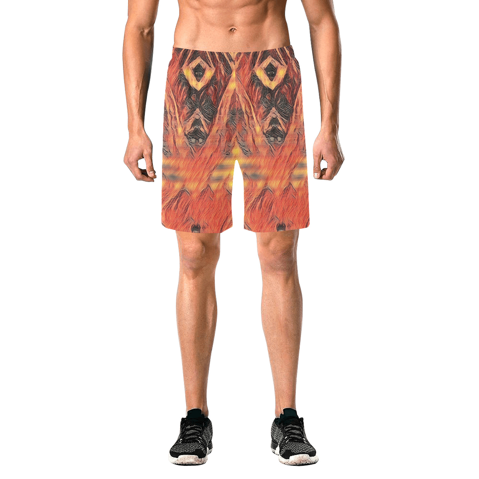 lul33fdsfggdfrgd4324 Men's All Over Print Elastic Beach Shorts (Model L20)