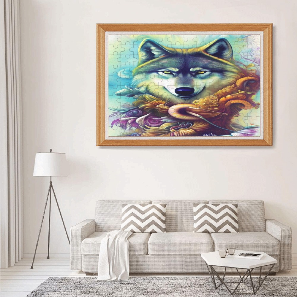 Mystic Wolf 1000-Piece Wooden Photo Puzzles