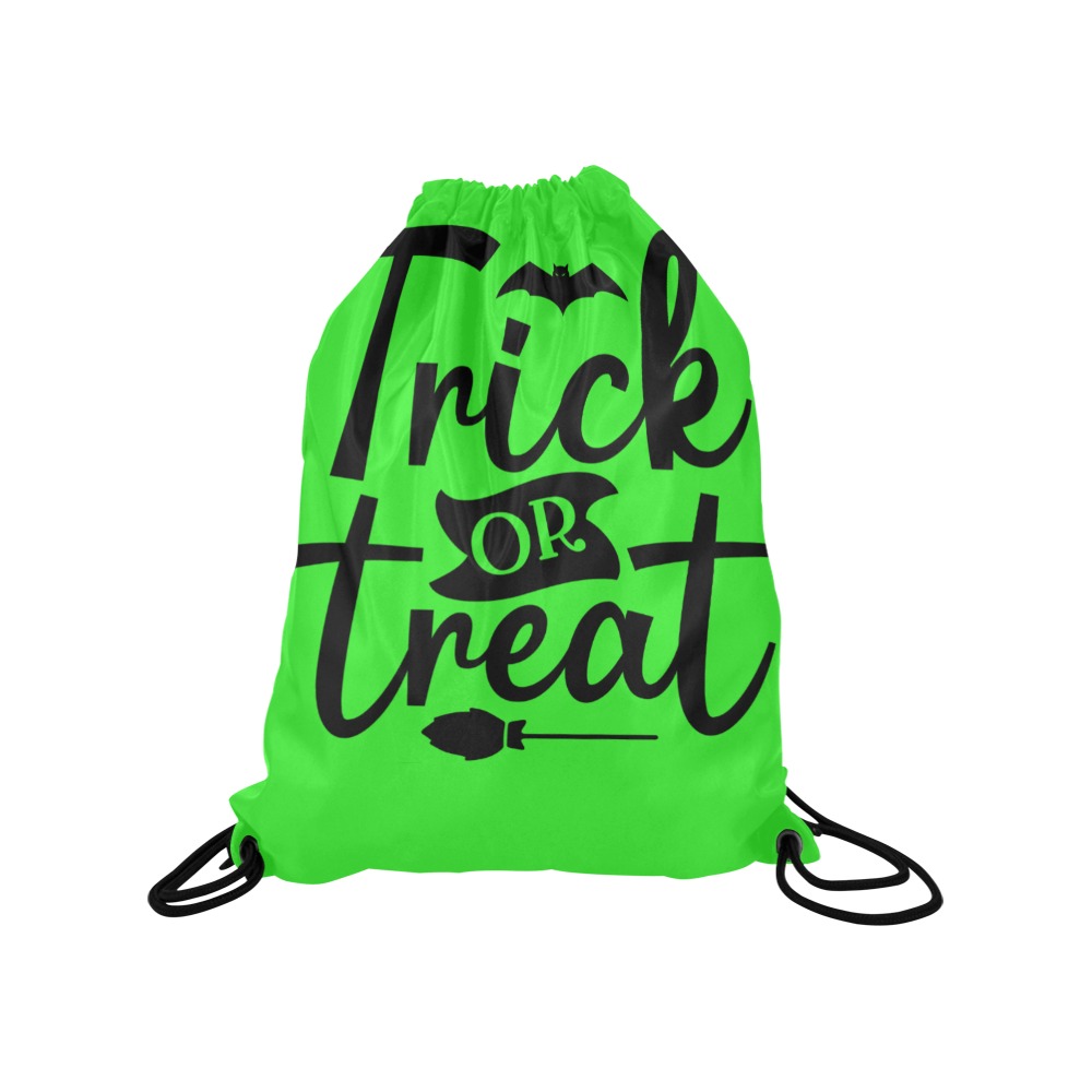 Trick or Treat Halloween Bag Medium Drawstring Bag Model 1604 (Twin Sides) 13.8"(W) * 18.1"(H)