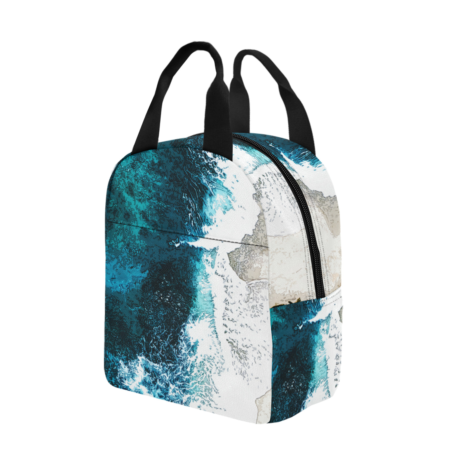 Ocean And Beach Zipper Lunch Bag (Model 1720)