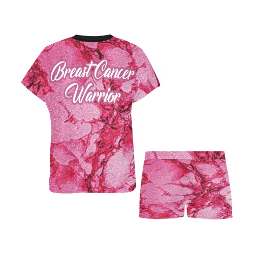 Breast Cancer Warrior Women's Short Pajama Set