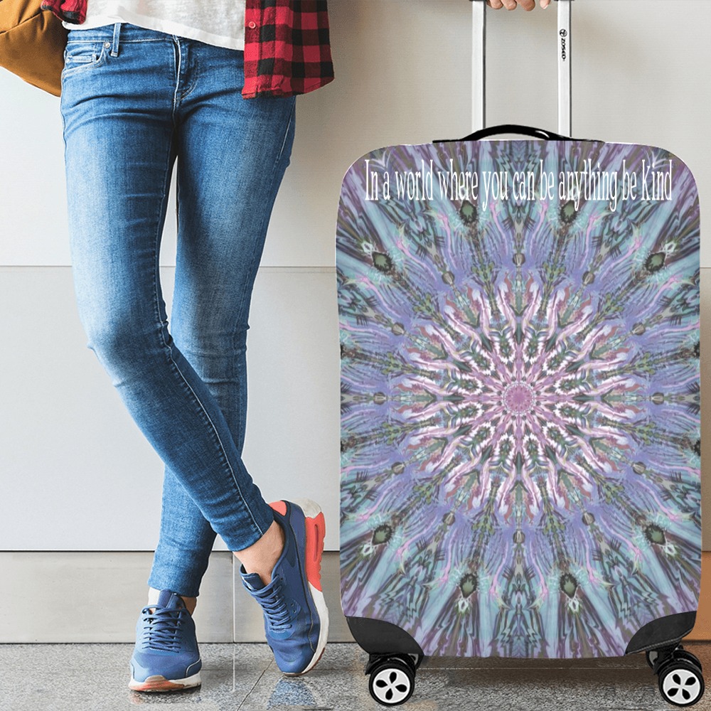 74-8-In a world where you can be anything be kind Luggage Cover/Large 26"-28"