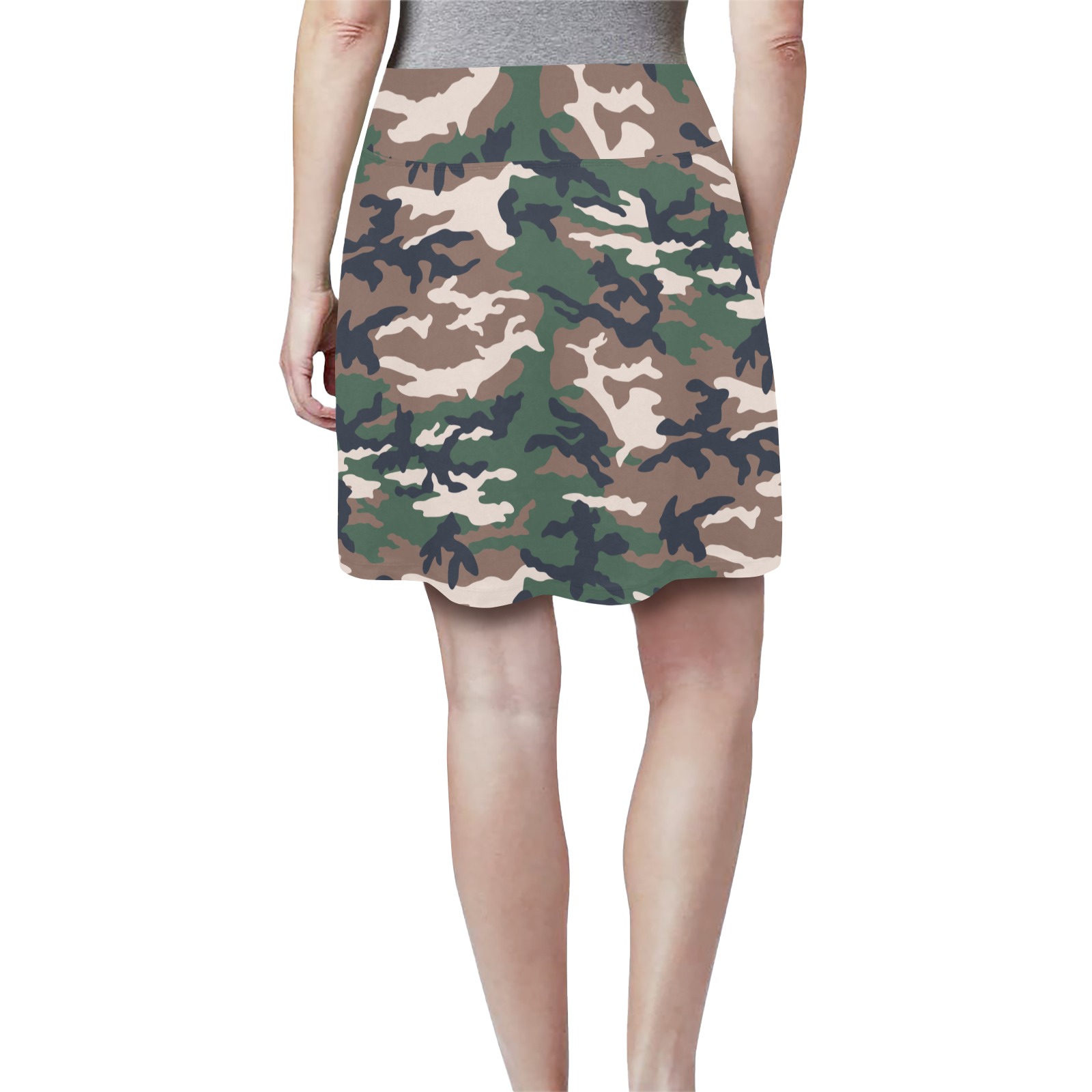 french-style-ERDL Women's Athletic Skirt (Model D64)