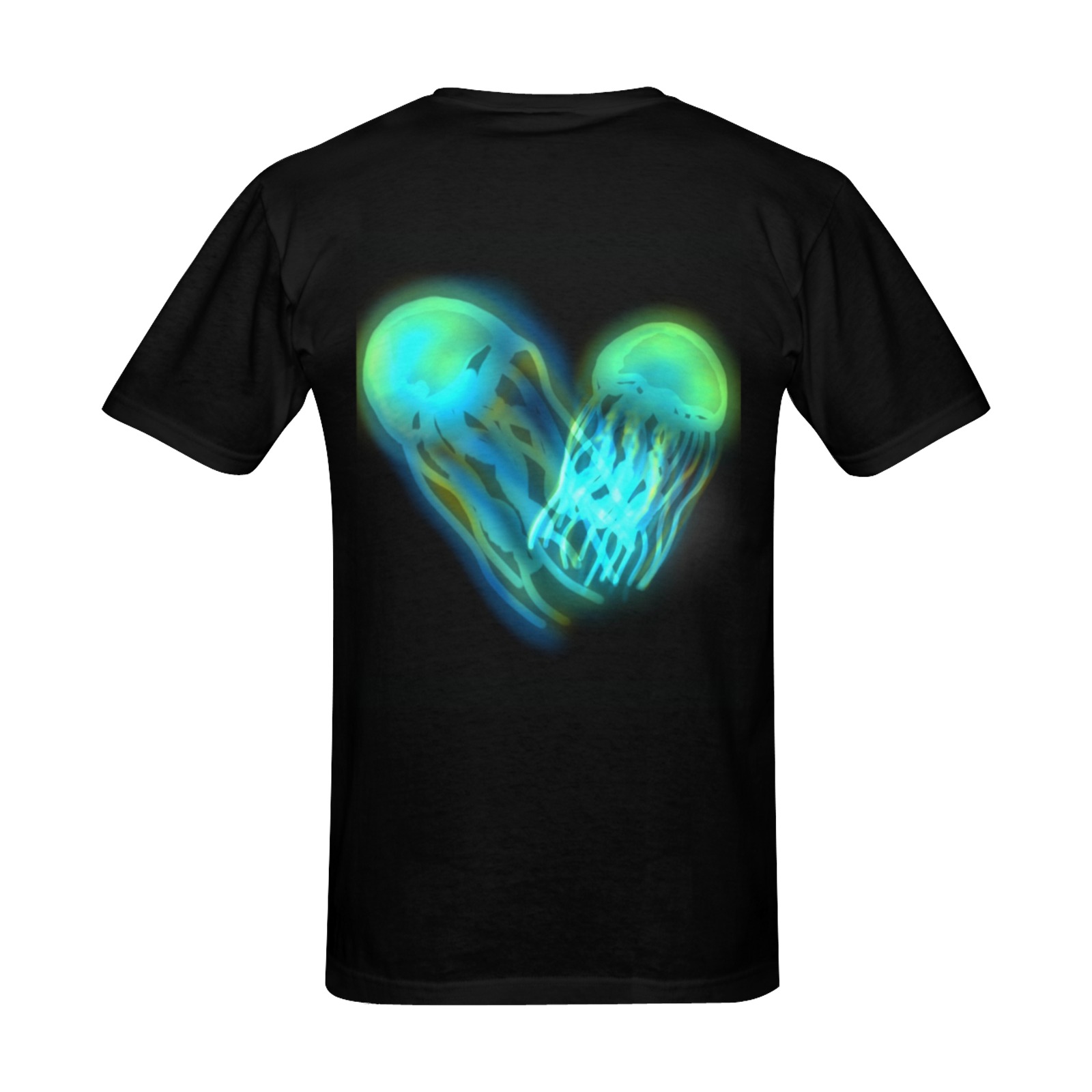 Glowing Jellyfish Men's Slim Fit T-shirt (Model T13)