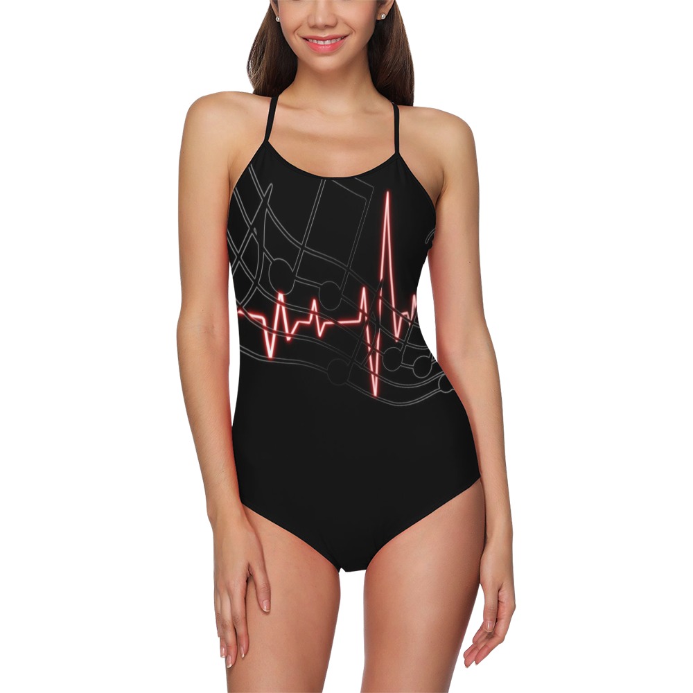 Heartbeat Suit take 3 Strap Swimsuit ( Model S05)