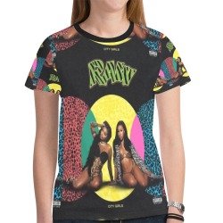 City Girls New All Over Print T-shirt for Women (Model T45)