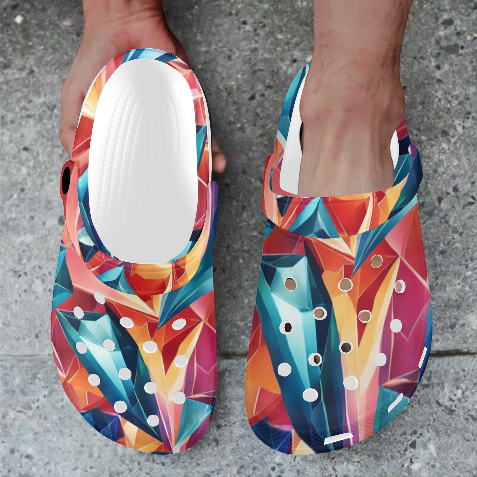 The Flair clogs Custom Print Foam Clogs for Adults