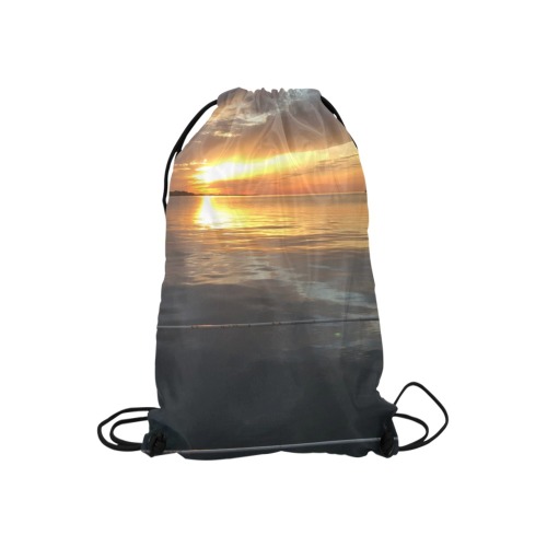 Pier Sunset Collection Small Drawstring Bag Model 1604 (Twin Sides) 11"(W) * 17.7"(H)