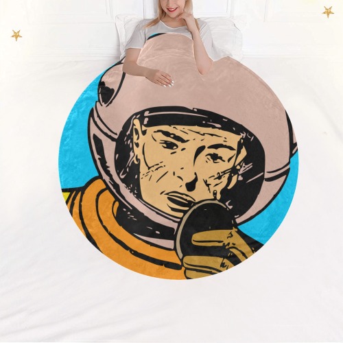 astronaut Circular Ultra-Soft Micro Fleece Blanket 47"