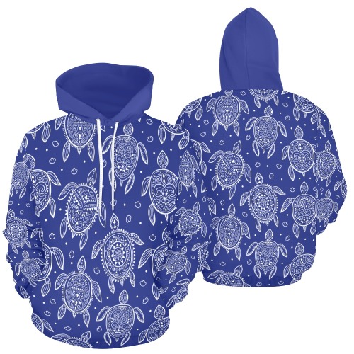 Tribal turtle pattern All Over Print Hoodie for Women (USA Size) (Model H13)