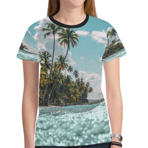sandy beach collectable fly New All Over Print T-shirt for Women (Model T45)