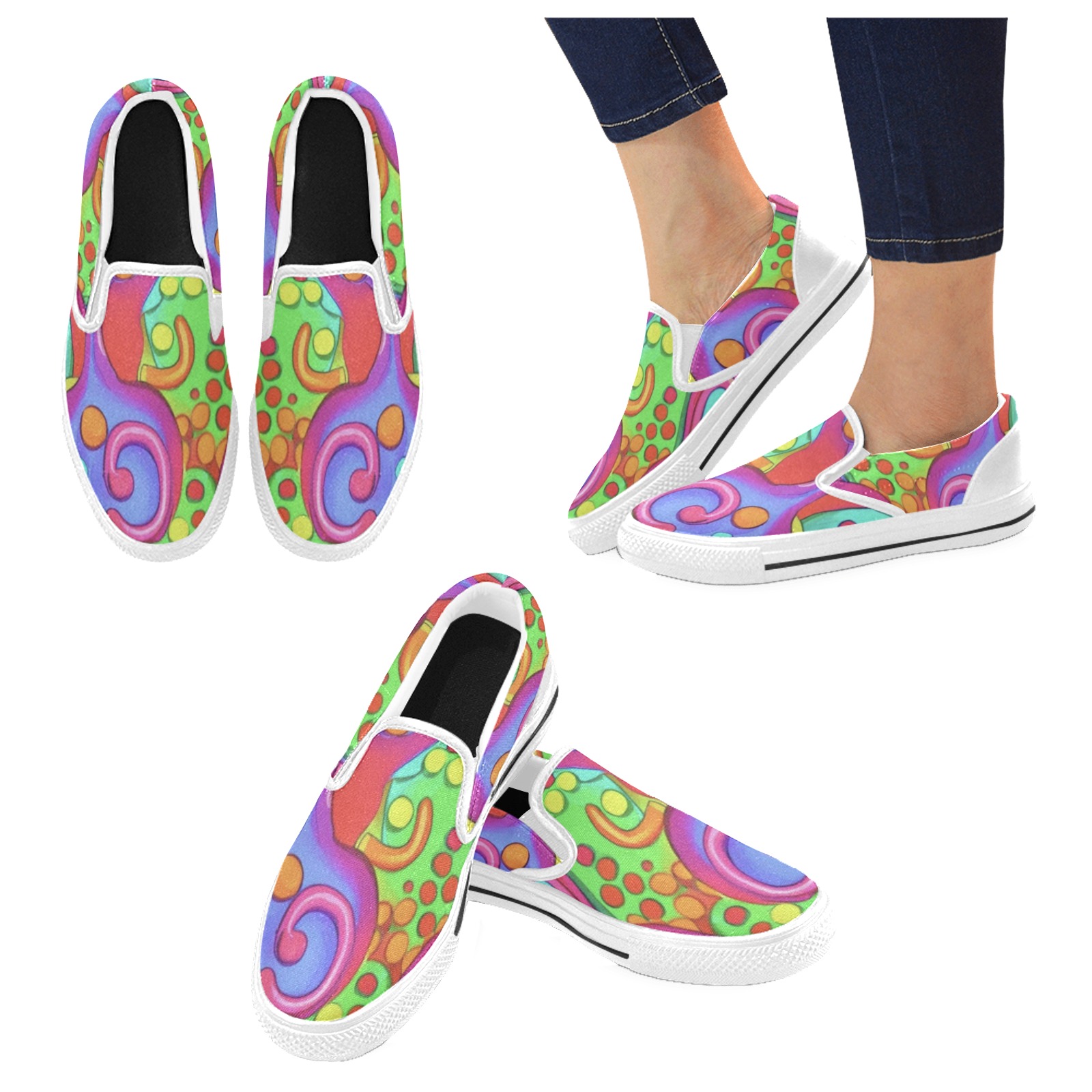 RS777 w Slip-on Canvas Shoes for Kid (Model 019)