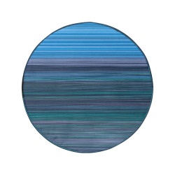 Abstract Blue Horizontal Stripes 34 Inch Spare Tire Cover