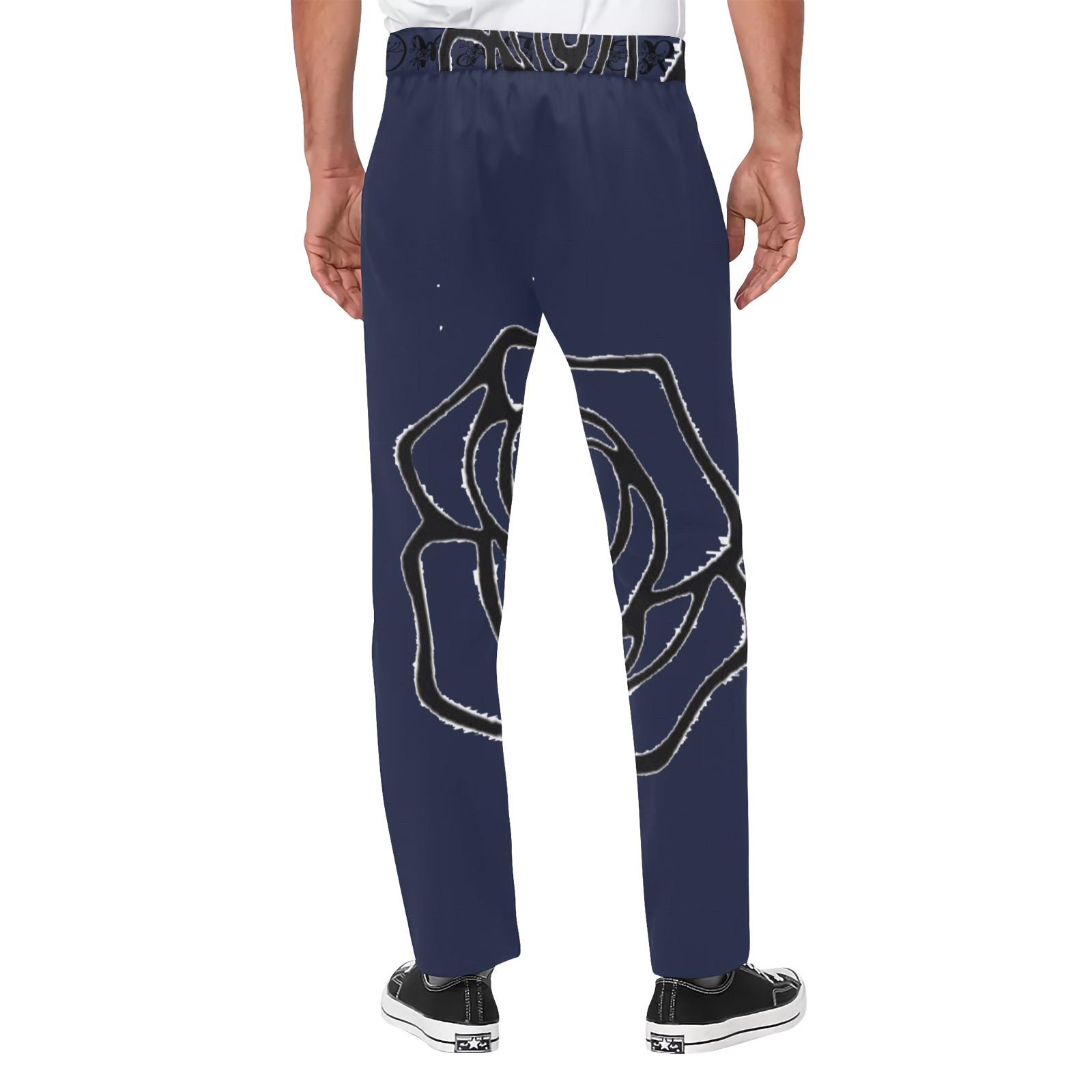 Aromatherapy Apparel Graphic Casual Pants Blue Men's All Over Print Casual Trousers (Model L68)
