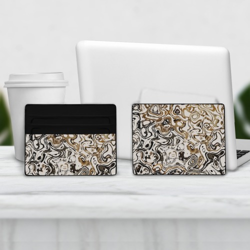 Marble Bronze Card Holder