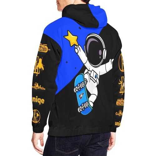 UNIQUE Skateboarding Collectable Fly All Over Print Hoodie for Men (USA Size) (Model H13)