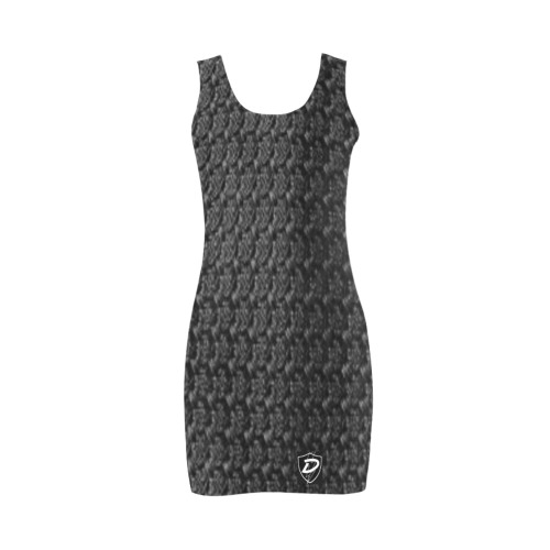 DIONIO Clothing - Women's Medea Vest Dress ( Black Shield Logo) Medea Vest Dress (Model D06)
