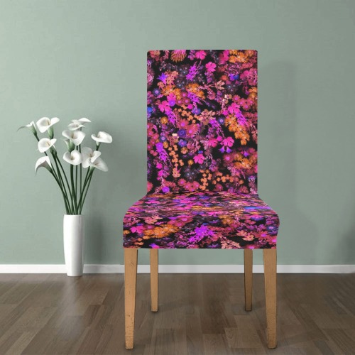 floral design 6 Removable Dining Chair Cover