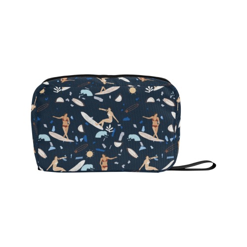 Surfing the terrazzo sea 2 Toiletry Bag with Hanging Hook (Model 1728)