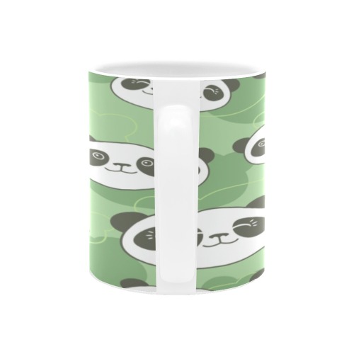 Cute Panda pattern Mug White Mug(11OZ)