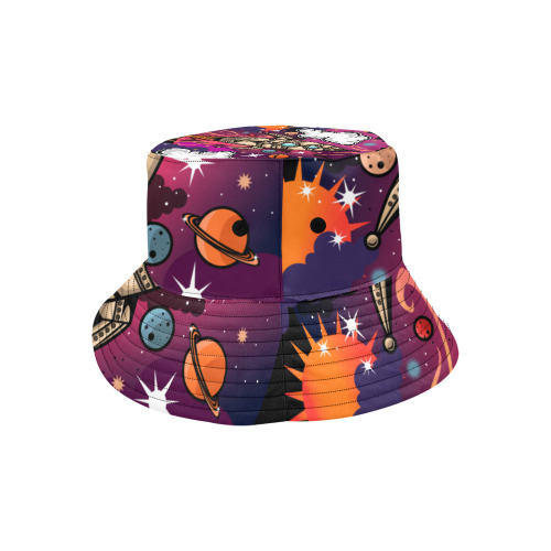 Through The Galaxy All Over Print Bucket Hat for Men