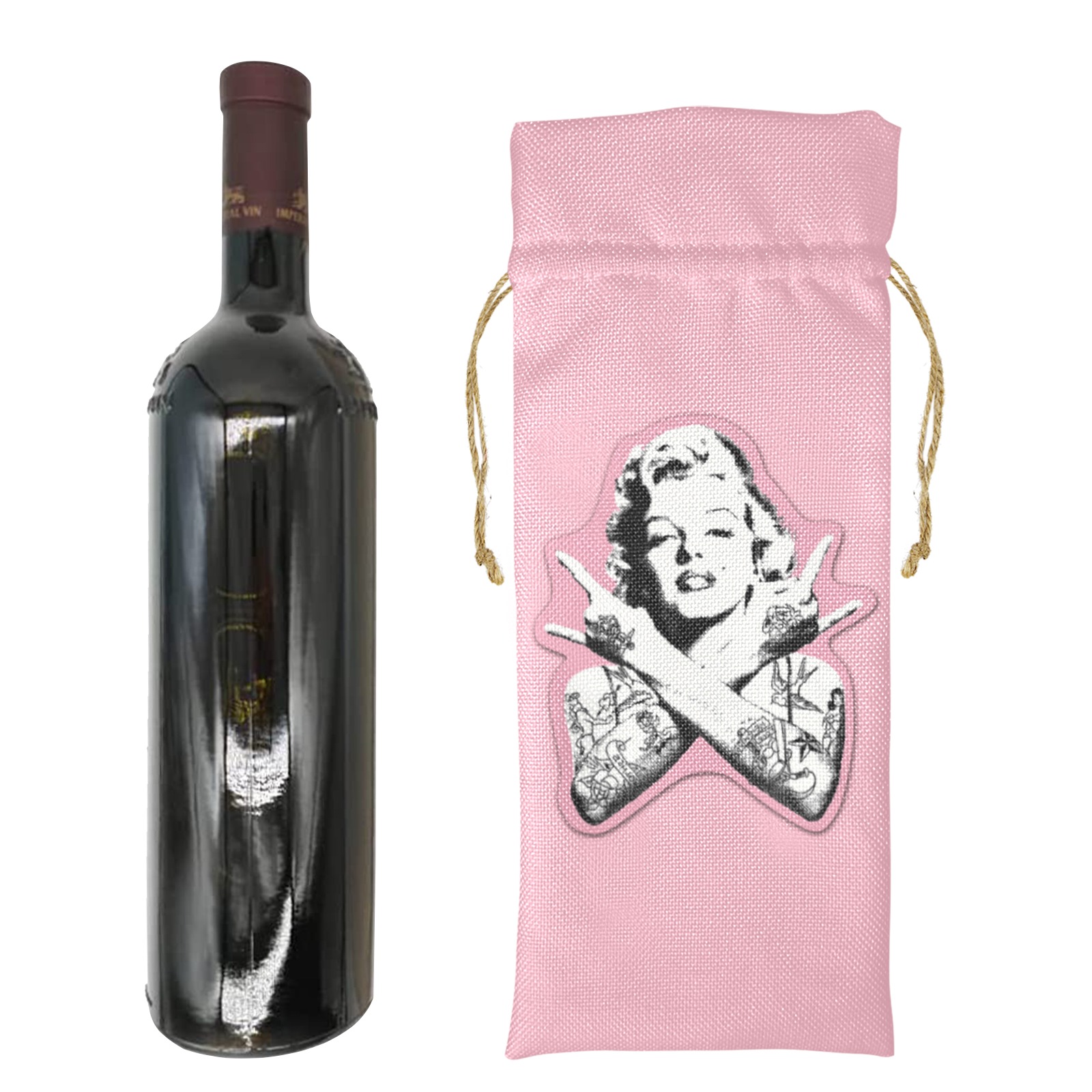 pngegg (6) Linen Wine Bottle Bag
