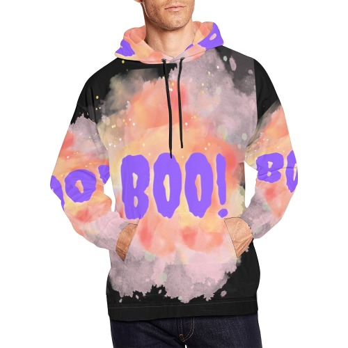 boo! All Over Print Hoodie for Men (USA Size) (Model H13)