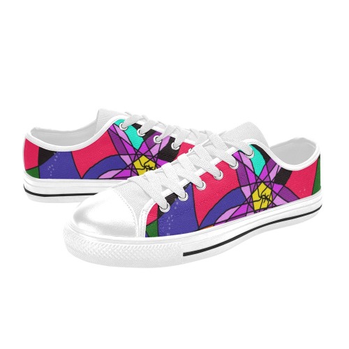 Abstract Design S 2020 Women's Classic Canvas Shoes (Model 018)