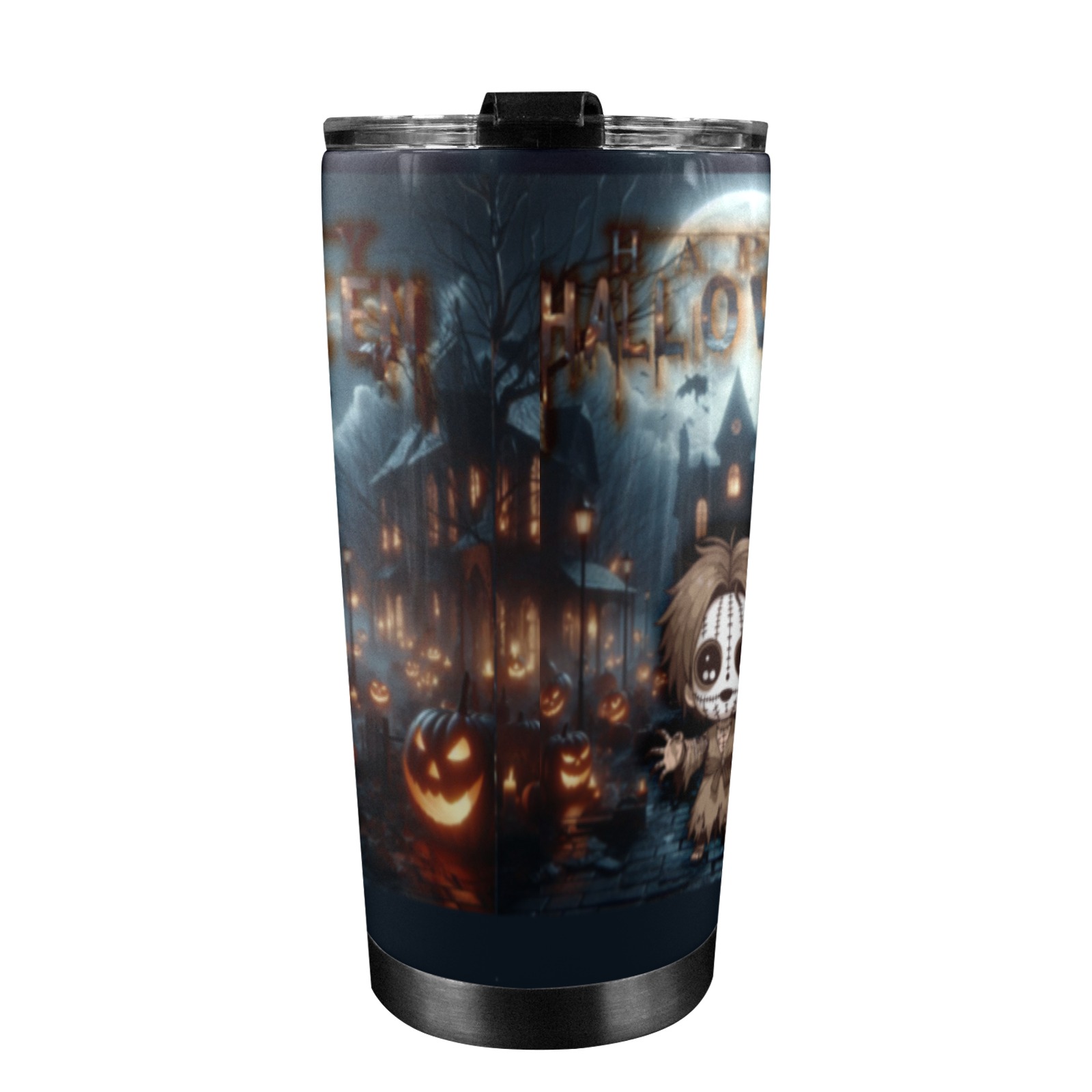 Happy Hello Ween 20oz Mobile Tumbler with Lid (Black Lock)