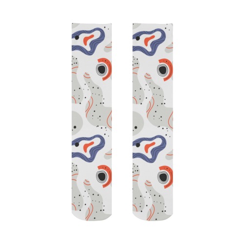 Elegant Abstract Mid Century Pattern All Over Print Socks for Women