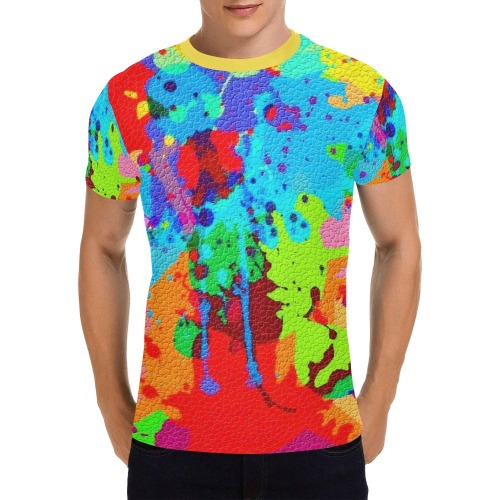 Color de Pop by Nico Bielow All Over Print T-Shirt for Men (USA Size) (Model T40)