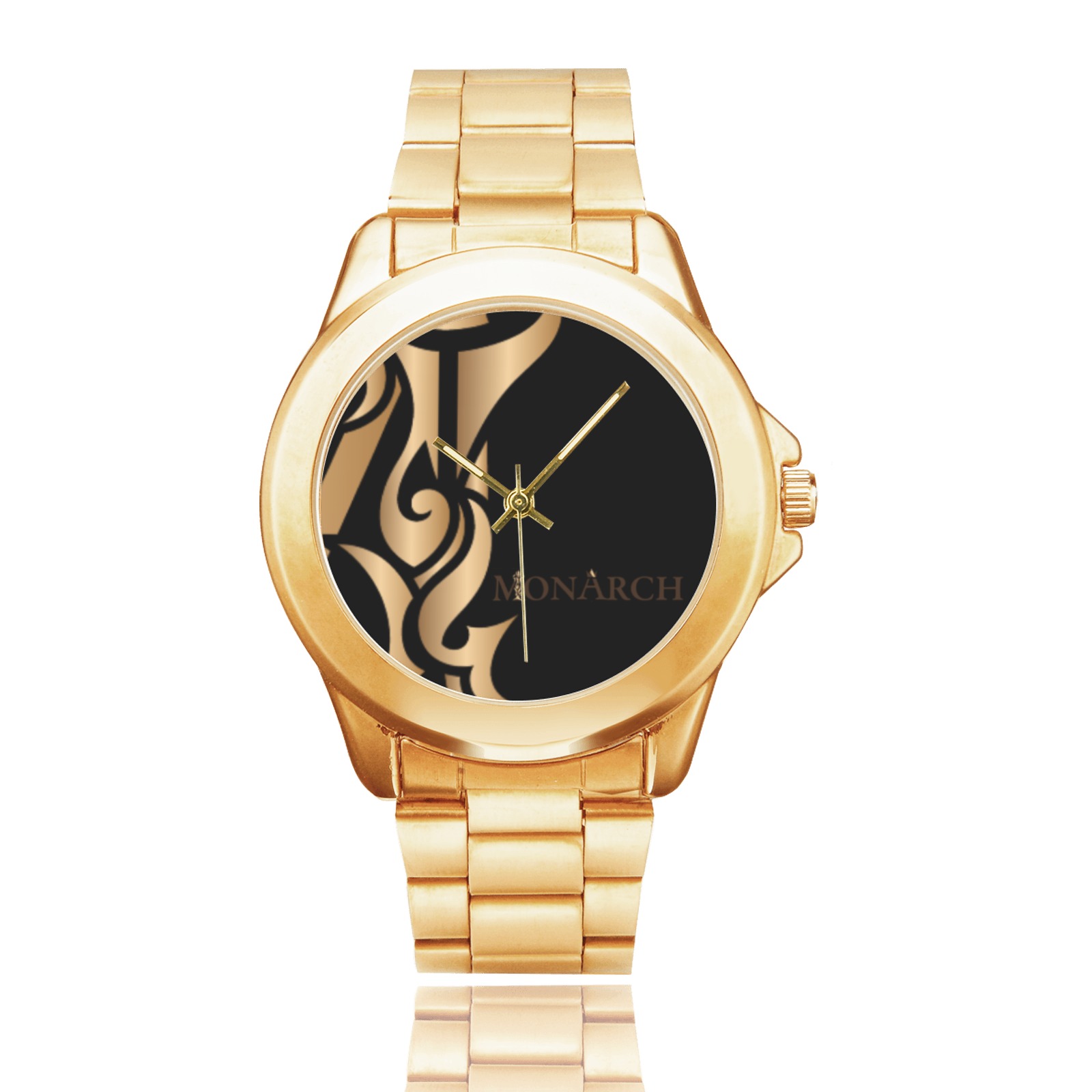 MONARCH Black, Brown and Gold Custom Gilt Watch(Model 101)
