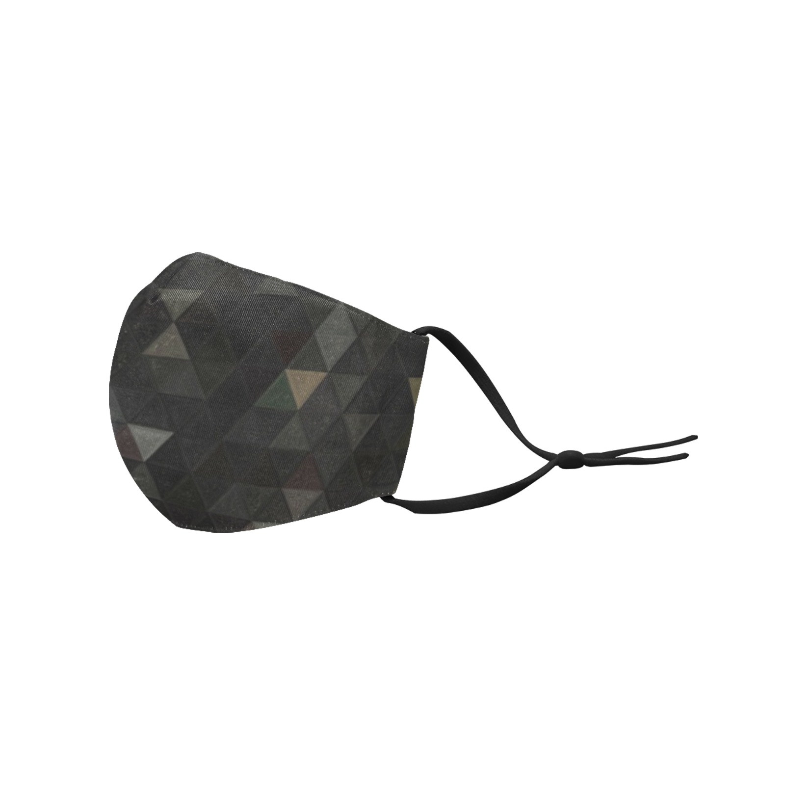 mosaic triangle 26 3D Mouth Mask with Drawstring (Pack of 100) (Model M04)