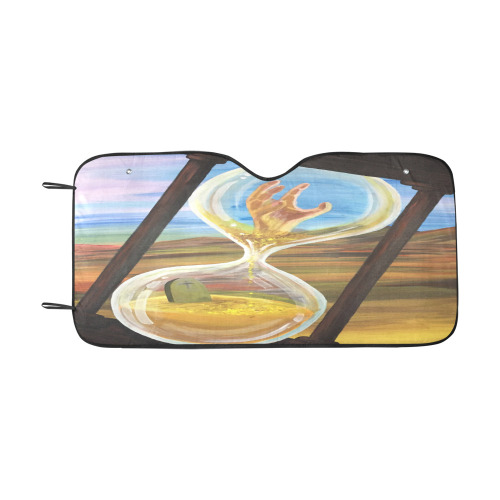 Out Of Time Car Sun Shade 55"x30"