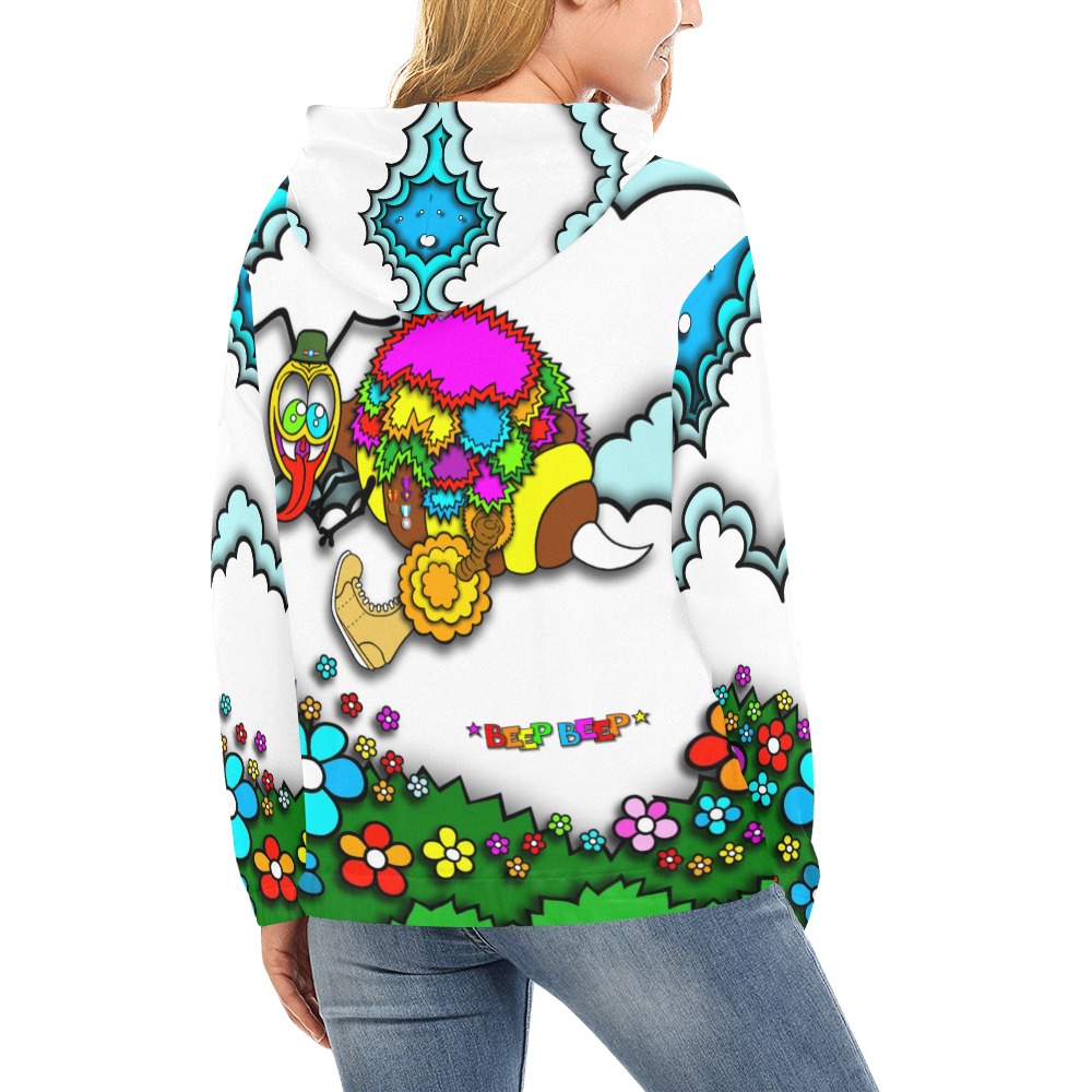 ITEM 14 _ BEEPBEEP - HOODIE All Over Print Hoodie for Women (USA Size) (Model H13)