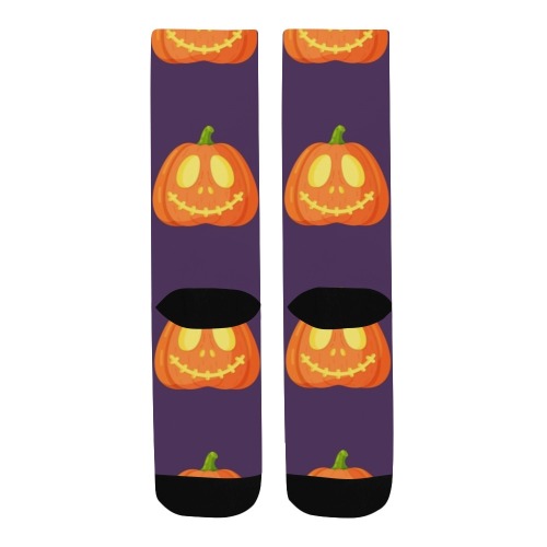 Halloween Pumpkin Socks for Men Men's Custom Socks