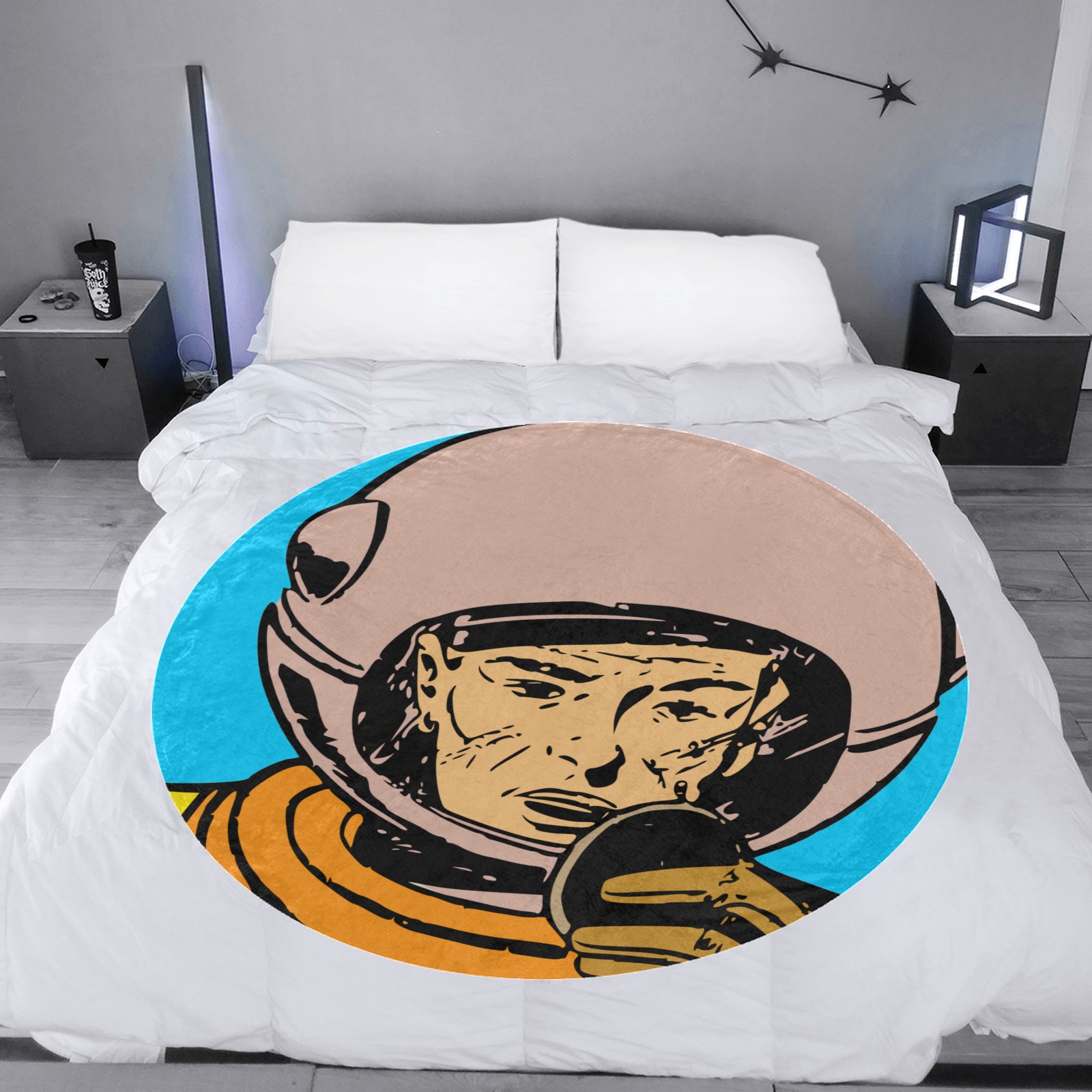 astronaut Circular Ultra-Soft Micro Fleece Blanket 47"