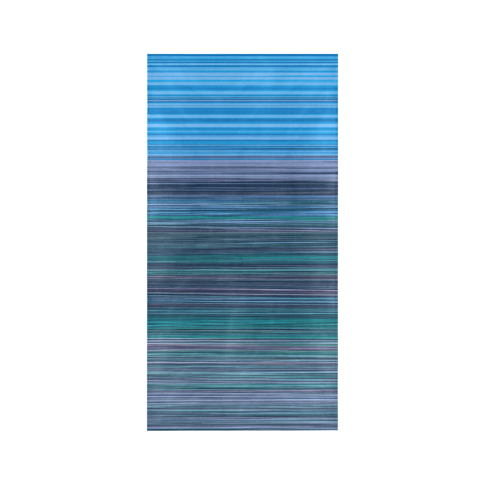 Abstract Blue Horizontal Stripes Beach Towel 30"x 60"