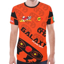 Galaxy Funkart Orange All Over Print New All Over Print T-shirt for Men (Model T45)