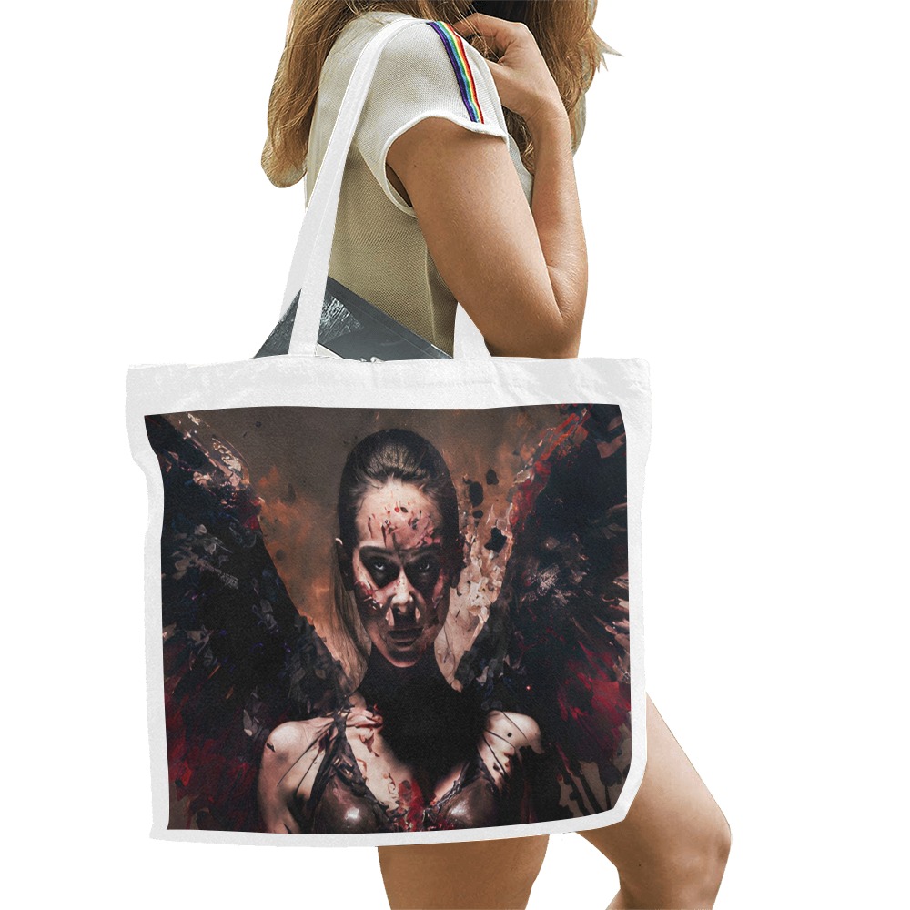 Angel of death Canvas Tote Bag/Large (Model 1702)