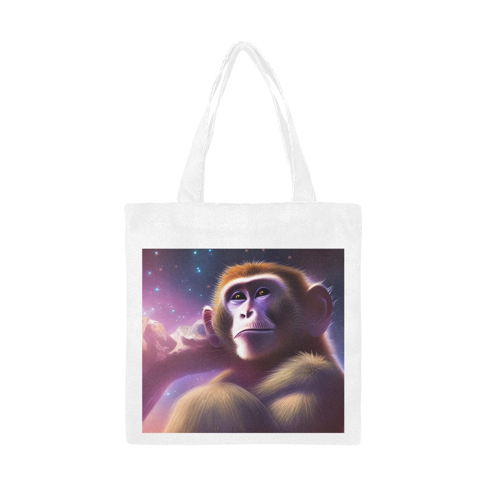 The Monkey (One) Canvas Tote Bag/Small (Model 1700)