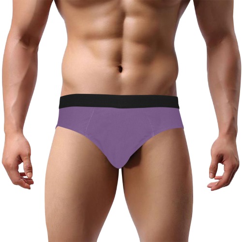 color purple 3515U Men's Mid Rise Briefs (Model L48)