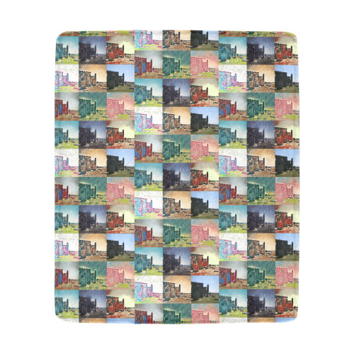 Stonehenge, Wiltshire, England Collage Ultra-Soft Micro Fleece Blanket 50"x60"