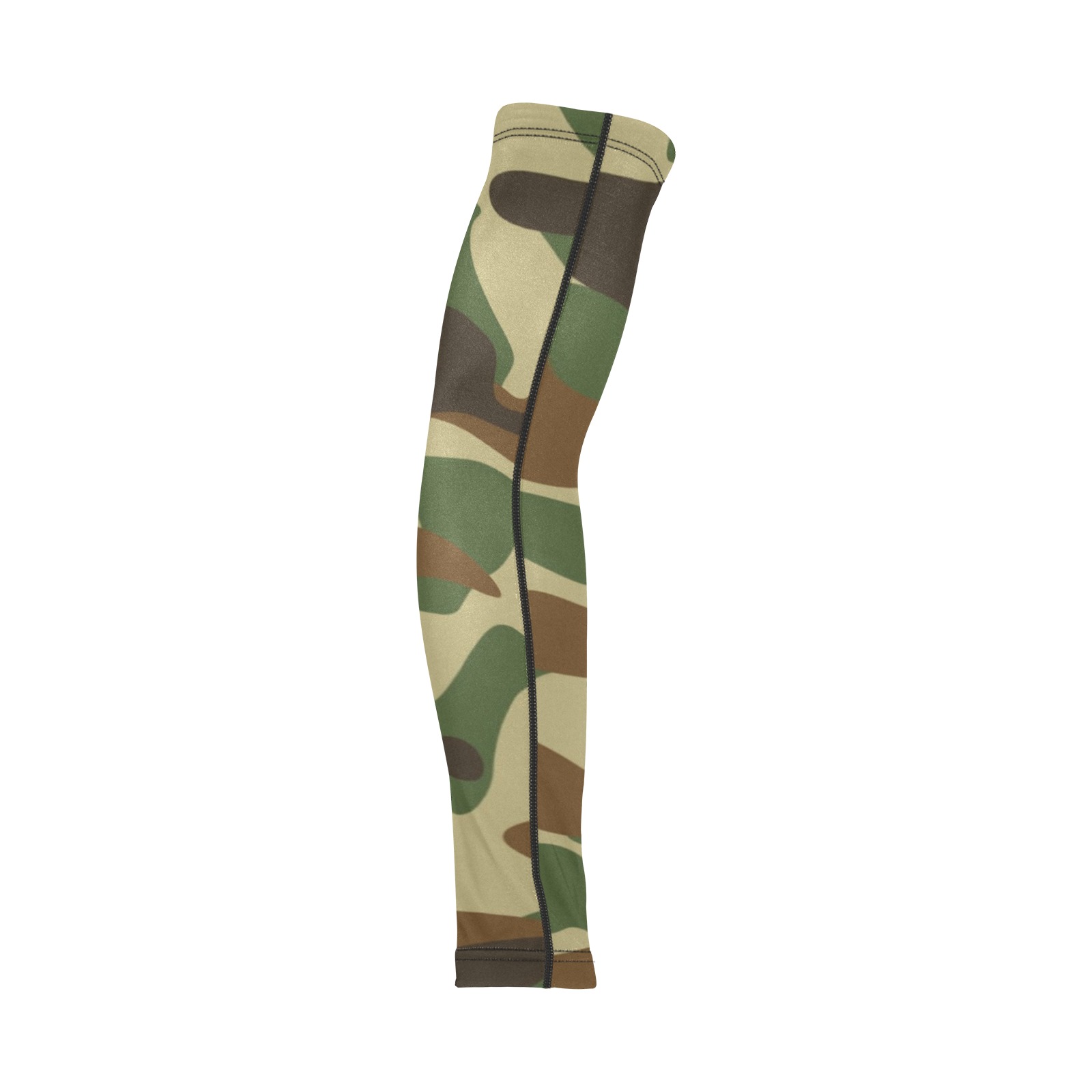 Green Camo Print Arm Sleeves (Set of Two)