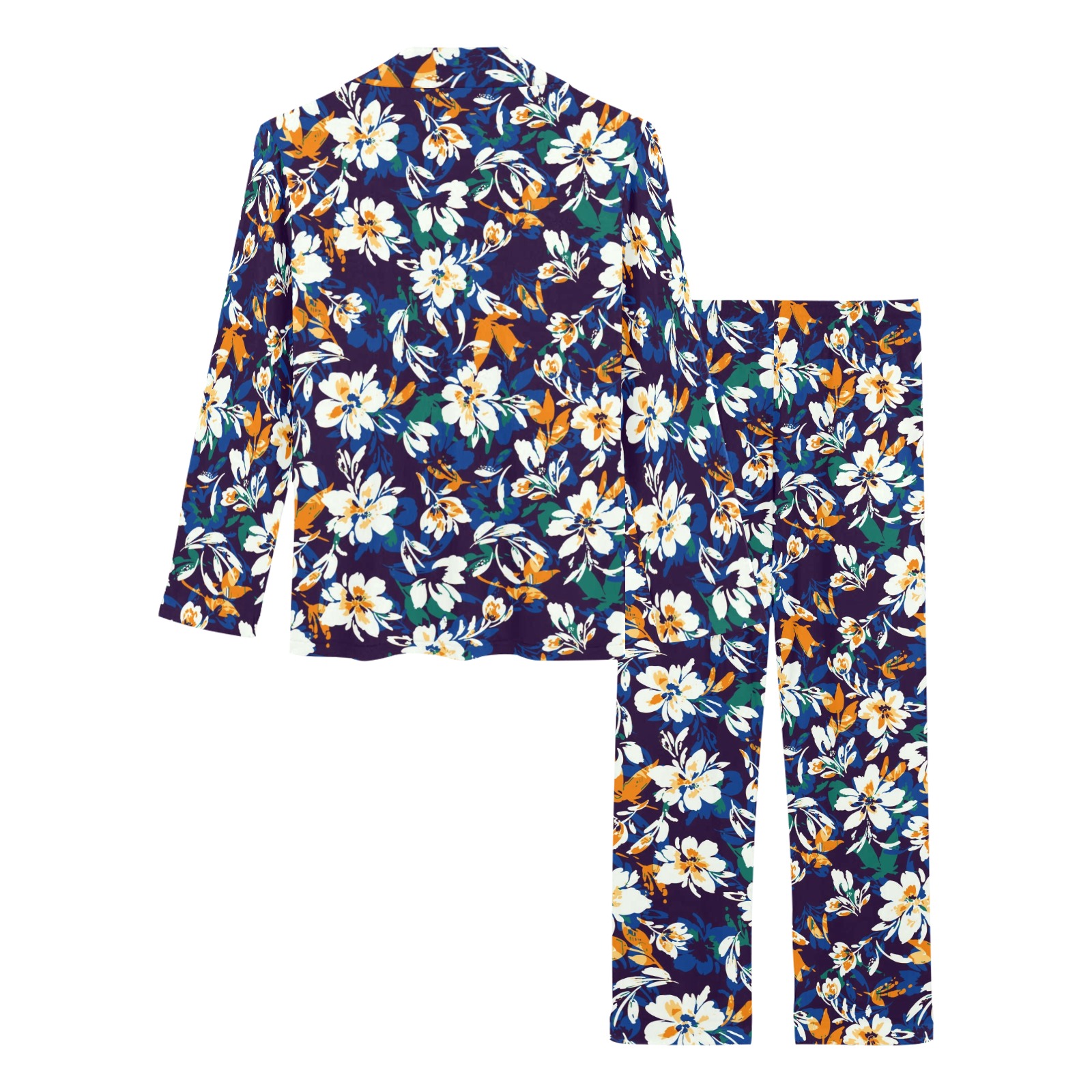 Floral garden modern 001 Women's Long Pajama Set