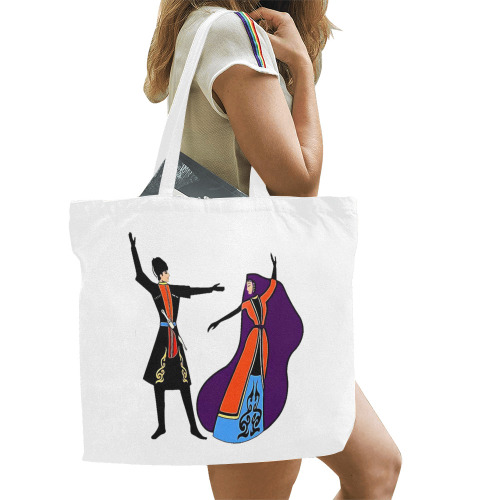 Armenian Dancing Canvas Tote Bag/Large (Model 1702)