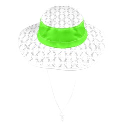 Bright Green Nosed Wide Brim Bucket Hat